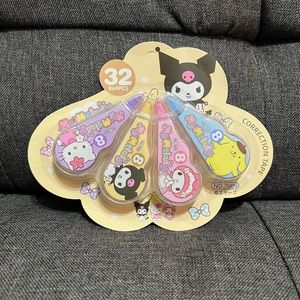 Sanrio Family Correction Tape (Hello Kitty, Pompompurin, Kuromi, My Melody)